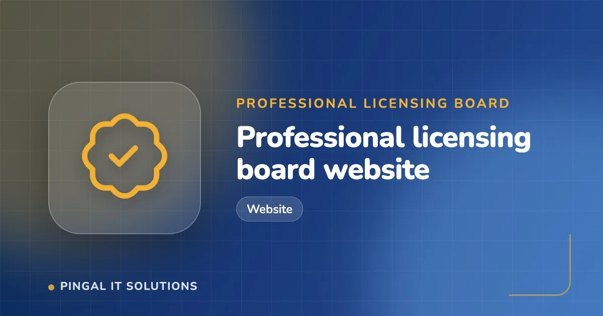 Illustration for: Professional licensing board website