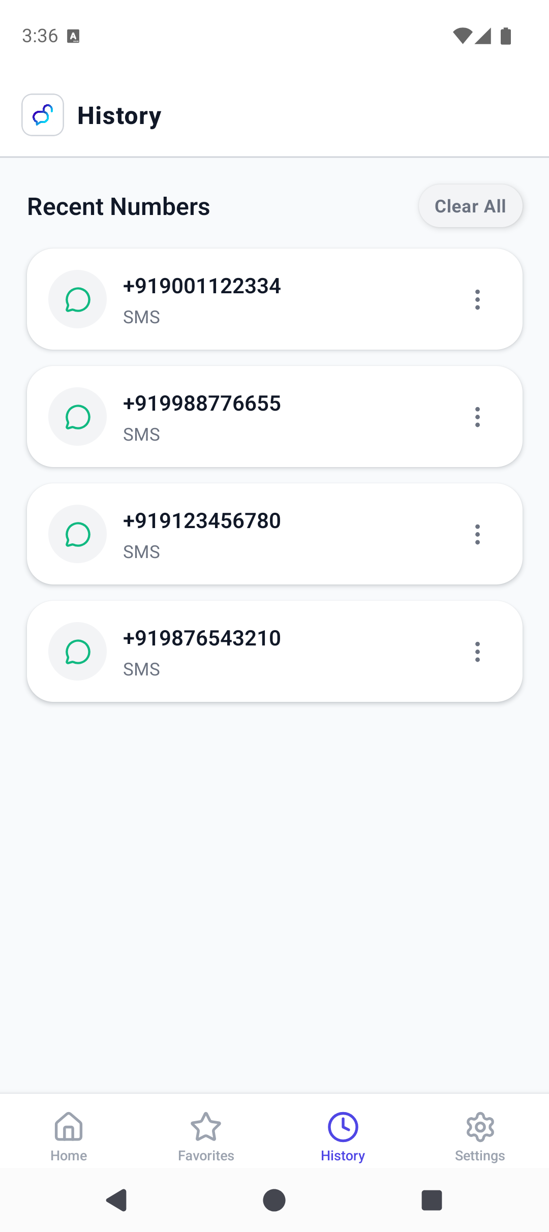 Recent Numbers