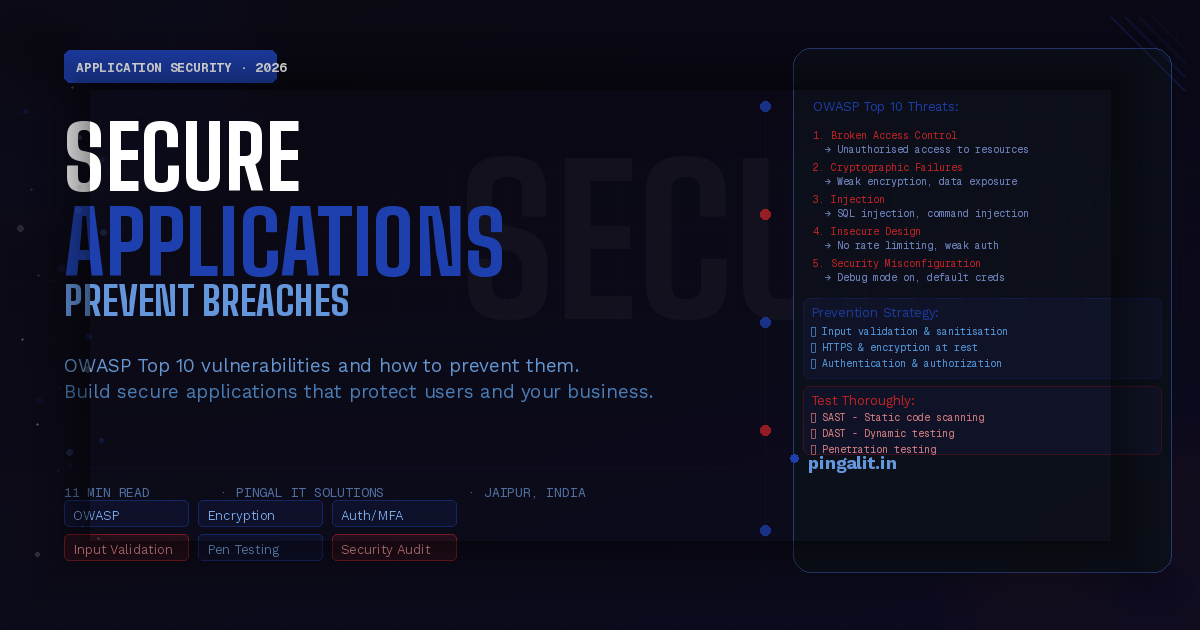 Application Security and OWASP Best Practices in 2026 — Building Apps That Don't Get Hacked