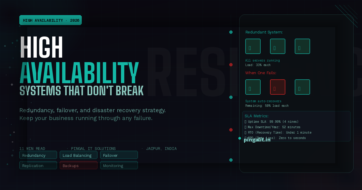 High Availability and Disaster Recovery in 2026 — Keeping Your Systems Running When Things Break