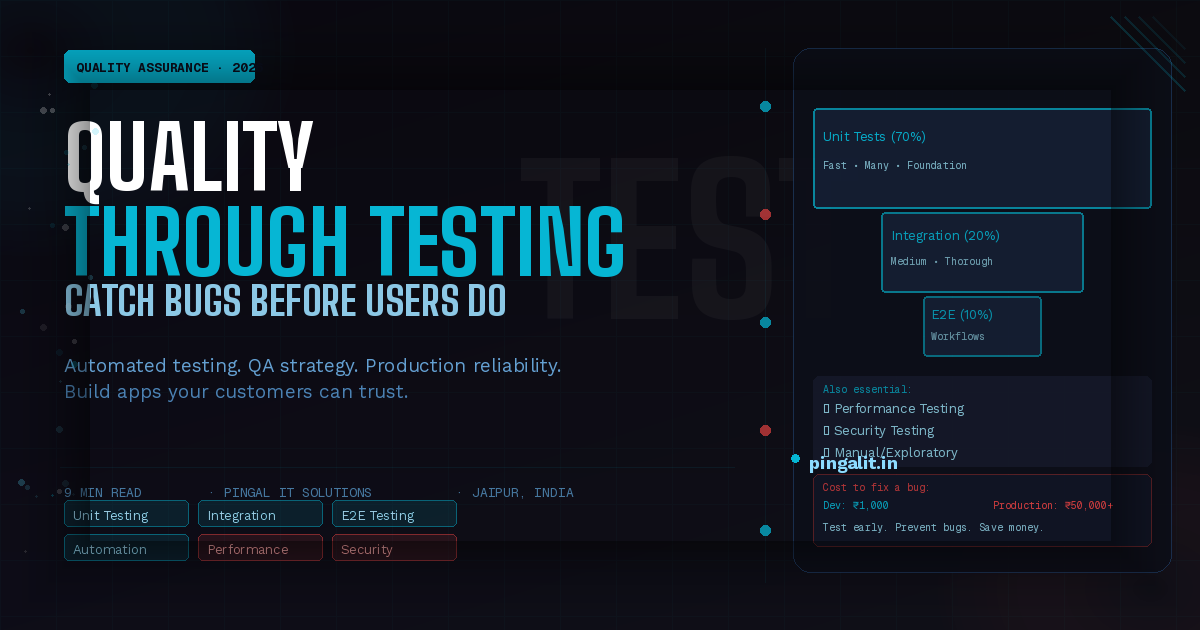 Quality Assurance and Testing in 2026 — Why Your App Needs More Than Manual Testing