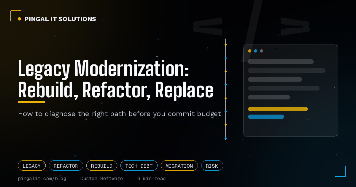 Legacy System Modernization: Rebuild, Refactor, or Replace